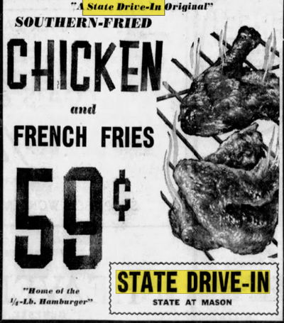 State Drive-In - April 3 1964 Ad